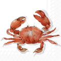 Ilustração de um caranguejo vermelho com pinças grandes