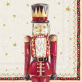 Figura de soldado de madeira tipo queixada em fundo com estrelas e borda decorativa
