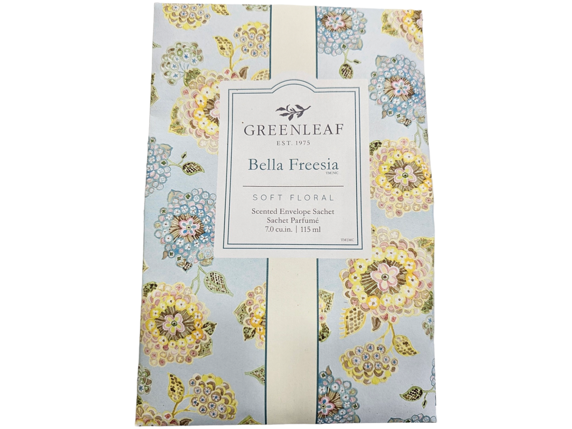Embalagem floral com texto Greenleaf Bella Freesia