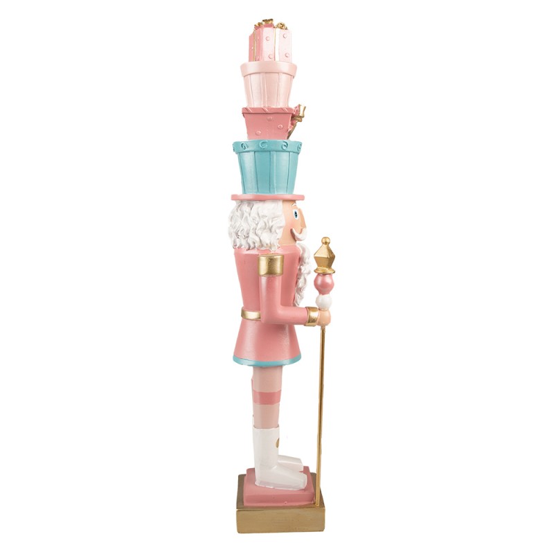 Figura de soldado de chumbo decorativa com três chapéus empilhados e cetro