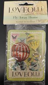Sachet aromático LOVEOLLI Fly Away Home com embalagem transparente